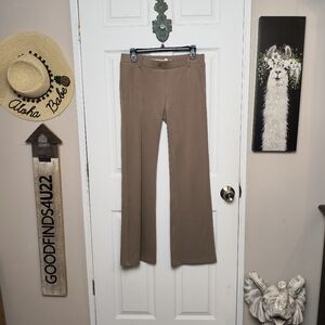 Betabrand Women's Boot Cut Pants in Taupe Brown